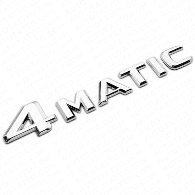 Mercedes-Benz 4Matic Trunk Badge - Chrome