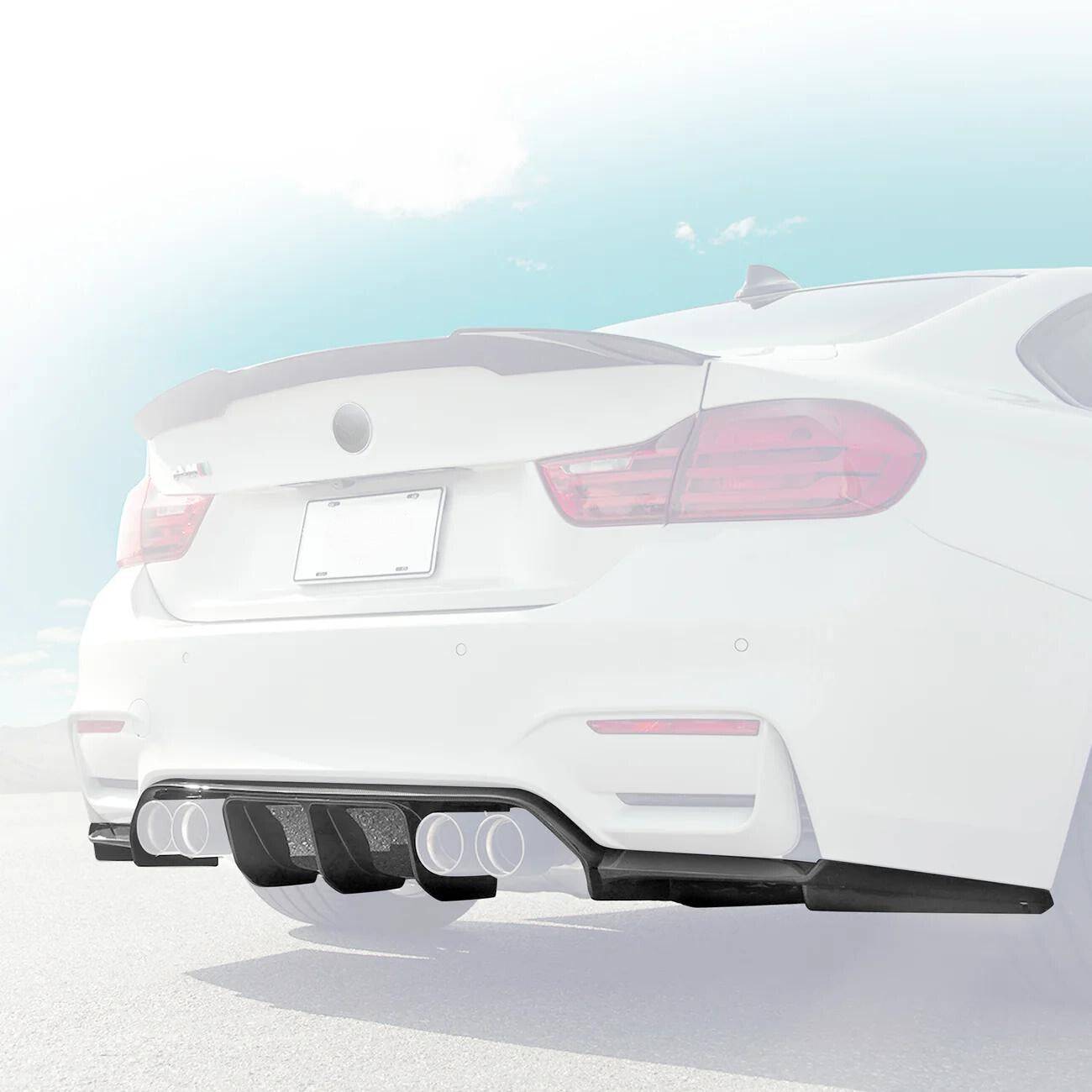 Rennsieger™ | BMW M3 (14-19) | 3-Piece Apex Rear Diffuser | Carbon Fiber - Rennsieger