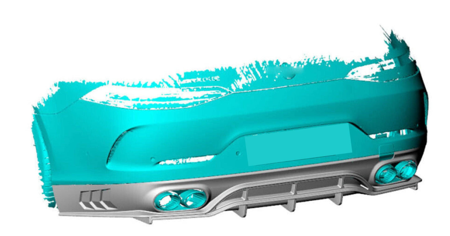 Rennsieger™ | AMG GT 53 (18-20 ) | Rear Bumper Diffuser | Carbon Fiber - Rennsieger