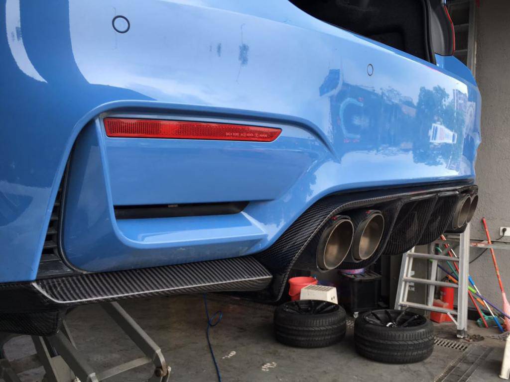 Rennsieger™ | BMW M3 (14-19) | 3-Piece Apex Rear Diffuser | Carbon Fiber - Rennsieger