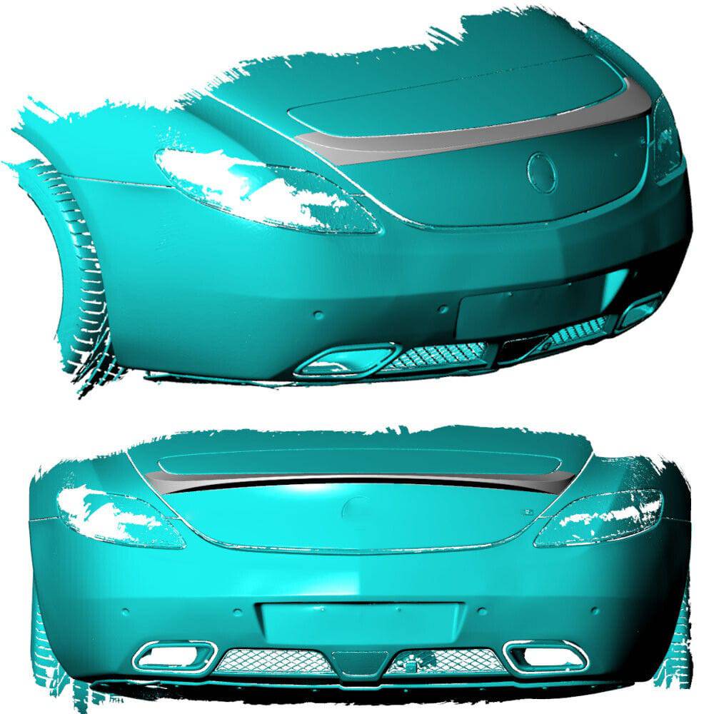 Rennsieger™ | SLS AMG (10-15) | Lip Spoiler | Carbon Fiber - Rennsieger