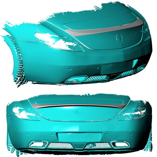 Rennsieger™ | SLS AMG (10-15) | Lip Spoiler | Carbon Fiber - Rennsieger