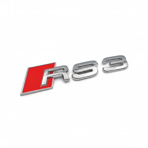 Audi RS3 Rear Trunk Badge - Chrome