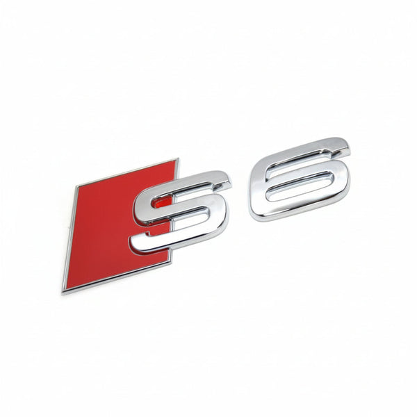 Audi S6 Rear Trunk Badge - Chrome