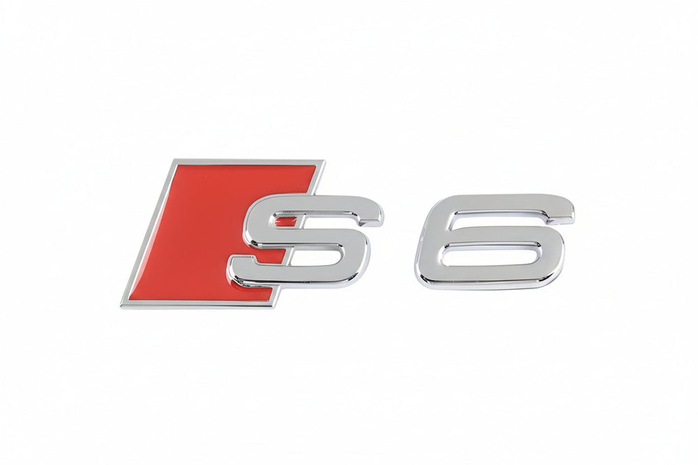 Audi S6 Rear Trunk Badge - Chrome