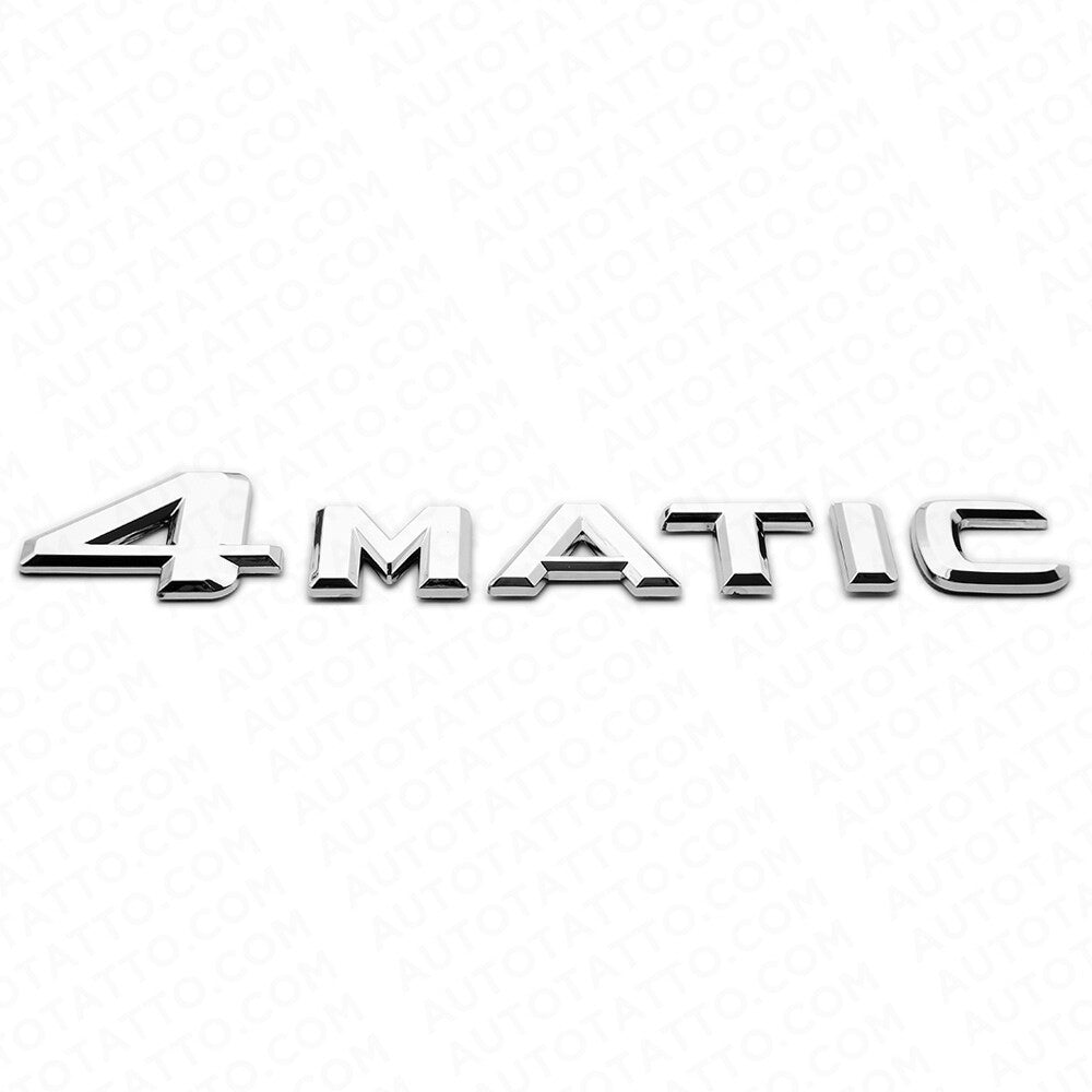 Mercedes-Benz 4Matic Trunk Badge - Chrome