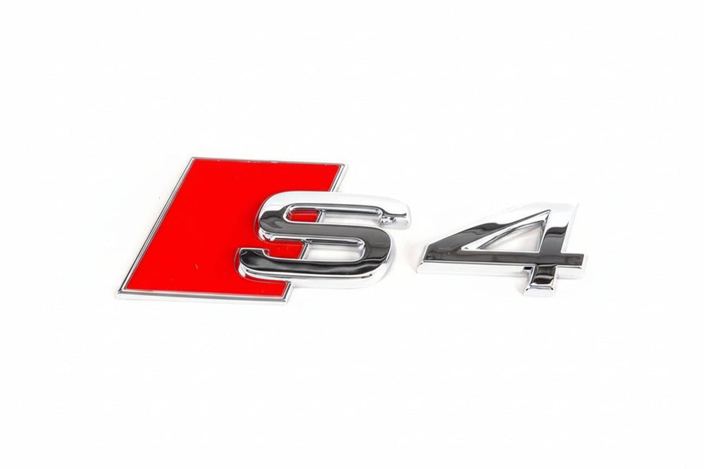Audi S4 Rear Trunk Badge - Chrome