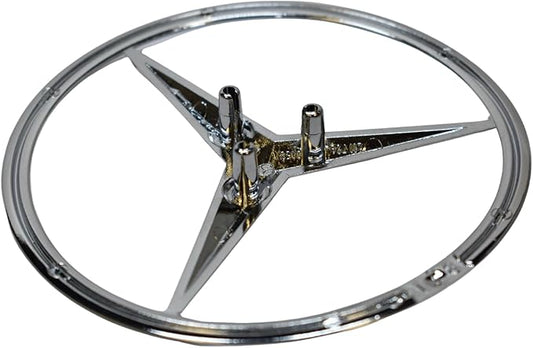 Mercedes-Benz Rear Trunk Emblem Badge - Chrome Silver