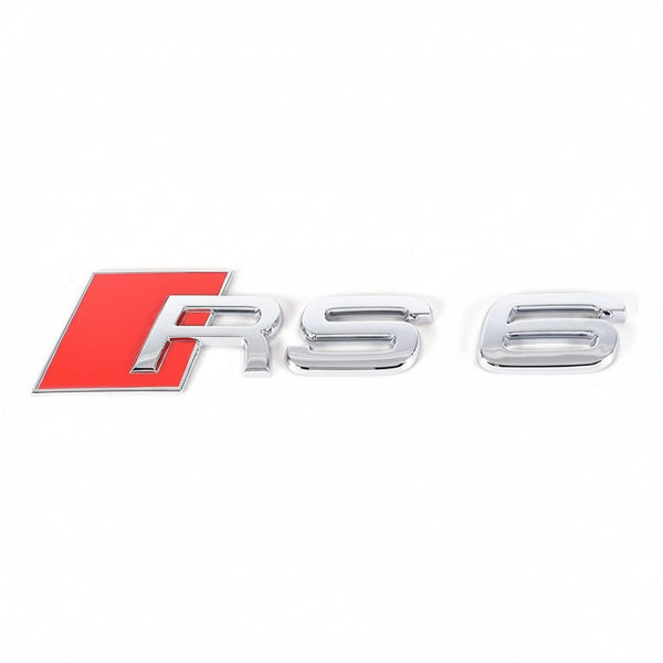 Audi RS6 Rear Trunk Badge - Chrome