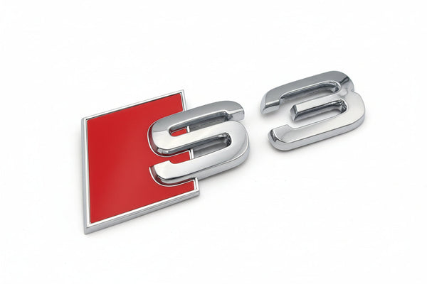 Audi S3 Rear Trunk Badge - Chrome