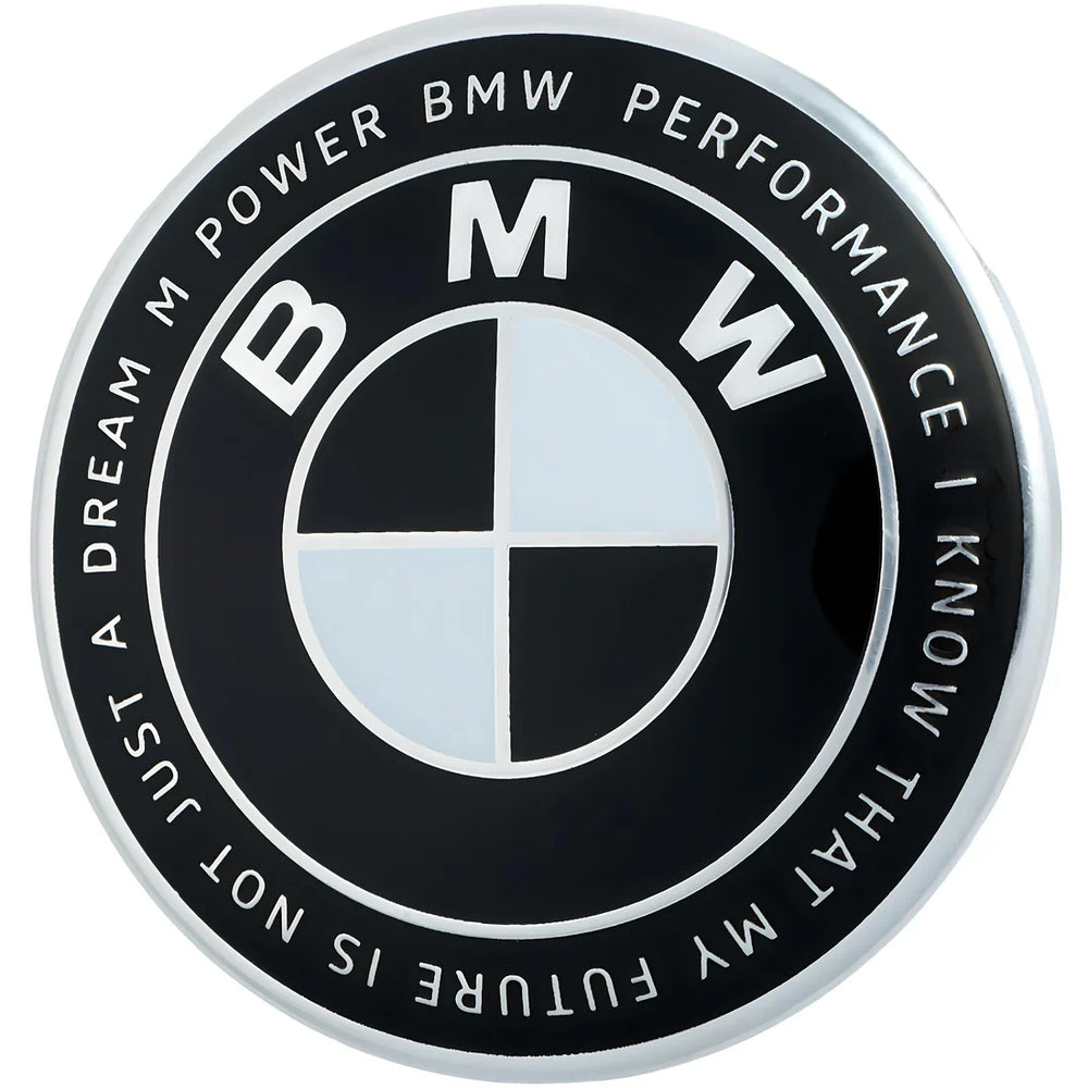BMW 50th Anniversary Emblem - Black & White