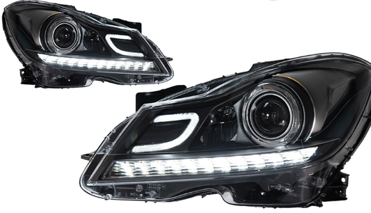 2008-2011 Mercedes-Benz C-Class Facelift-Style Headlights | W204 Full Assembly