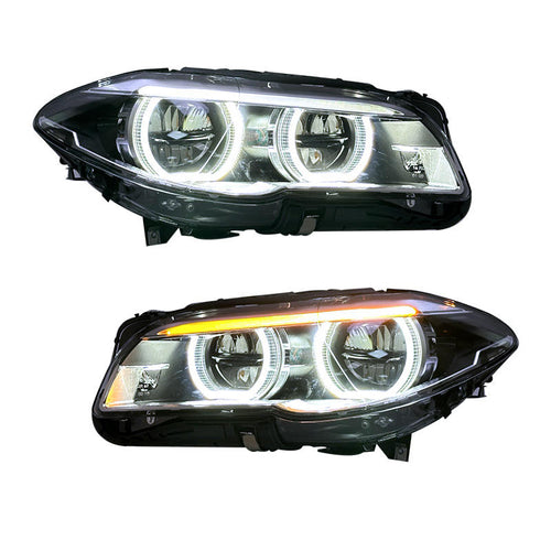 2011-2013 BMW 5 Series LCI-Style LED Headlights | F10 F11 Pre-LCI Full Assembly