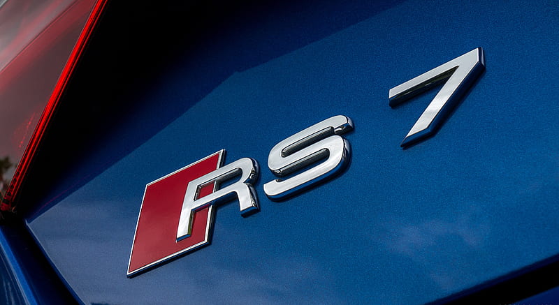 Audi RS7 Rear Trunk Badge - Chrome