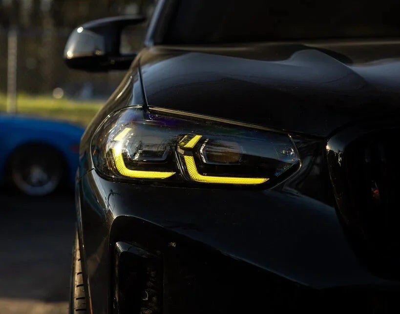 f98-x4m-lci-csl-yellow-drl-boards-only-detail