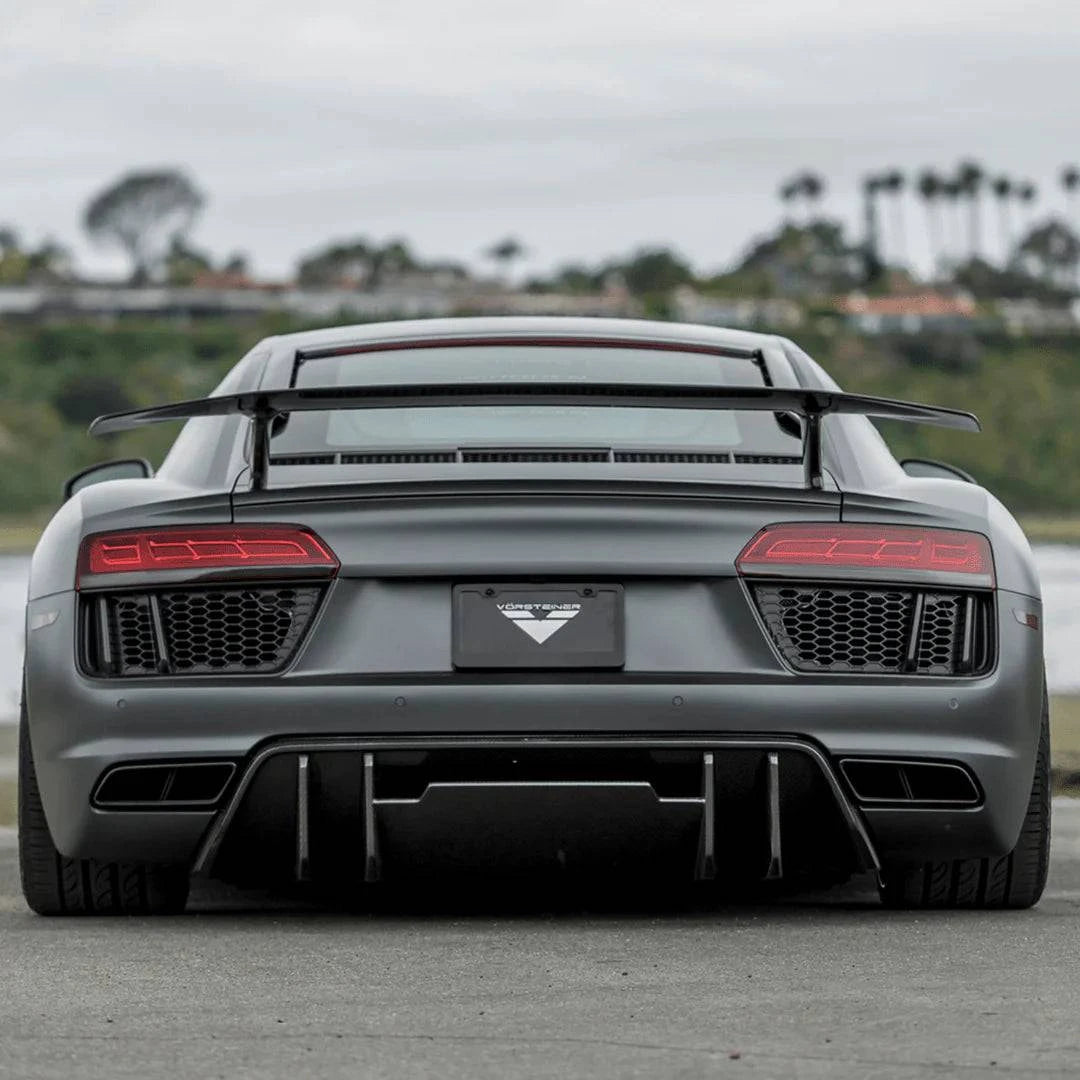 Rennsieger™ |  Audi R8 (16-18) | V-Style Rear Diffuser | Carbon Fiber - Rennsieger