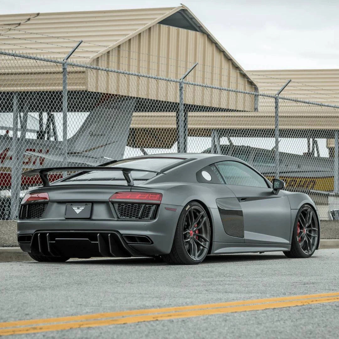 Rennsieger™ |  Audi R8 (16-18) | V-Style Rear Diffuser | Carbon Fiber - Rennsieger