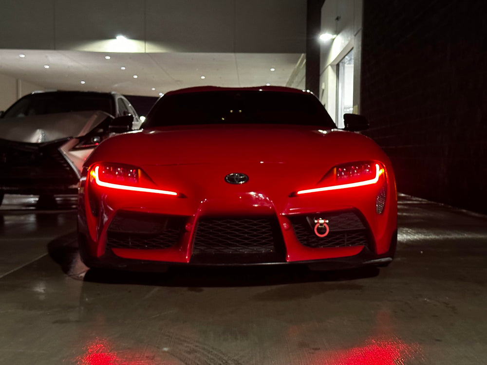 A90 A91 MK5 Toyota Supra Red DRL Full Kit (20+)