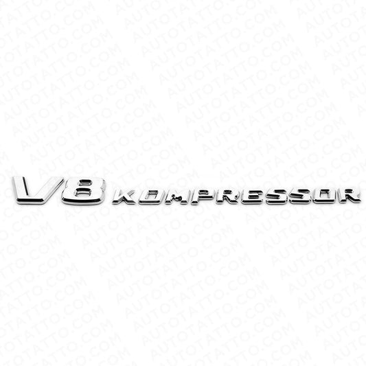 Mercedes-Benz Side Fender Emblem Badge - V8 KOMPRESSOR