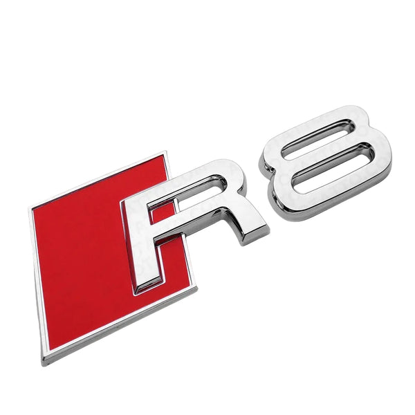 Audi R8 Rear Trunk Badge - Chrome