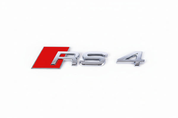 Audi RS4 Rear Trunk Badge - Chrome
