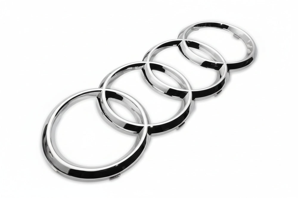 Audi Rings Front Grille Emblem - Chrome