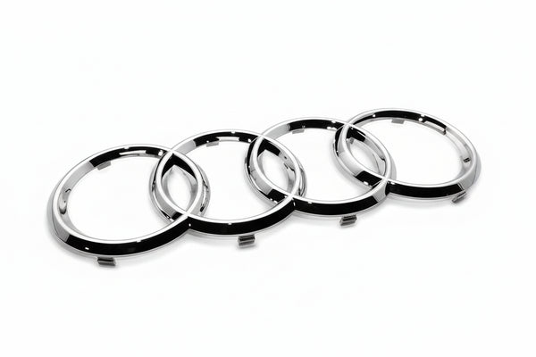 Audi Rings Front Grille Emblem - Chrome