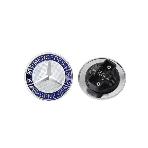 Mercedes-Benz Hood Star Emblem - Blue (57mm)