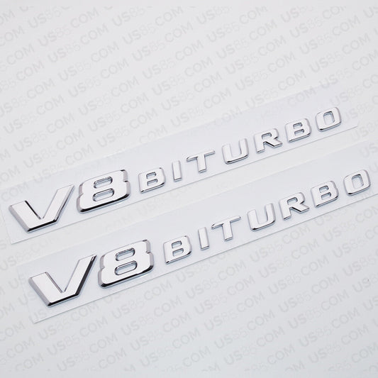 Mercedes-Benz Side Fender Emblem Badge - V8 BITURBO