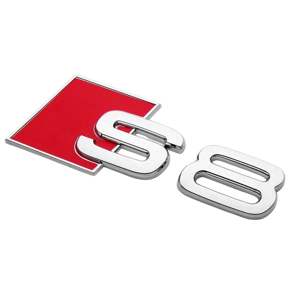 Audi S8 Rear Trunk Badge - Chrome