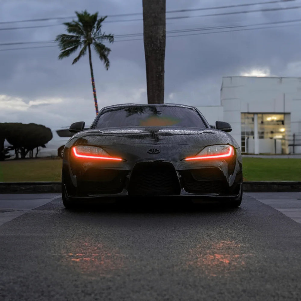 A90 A91 MK5 Toyota Supra Red DRL Full Kit (20+)
